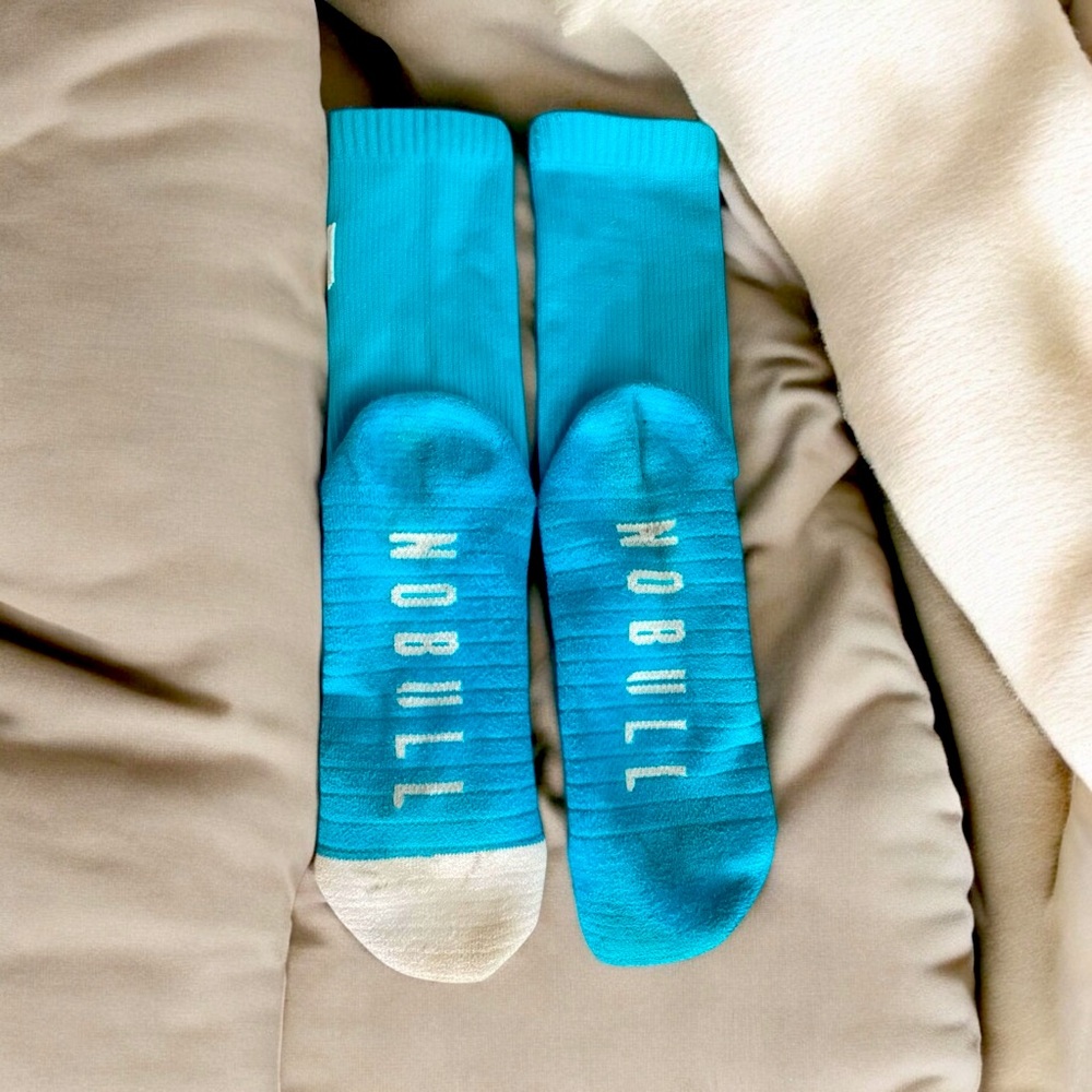 NOBULL Turquoise Crew Socks SZ M